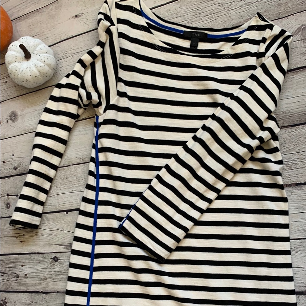 Jcrew Striped Shift Dress
